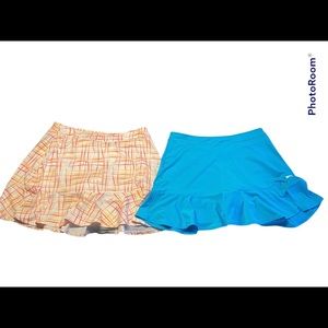 Set of 2 Slazenger tennis/golf skirts size medium